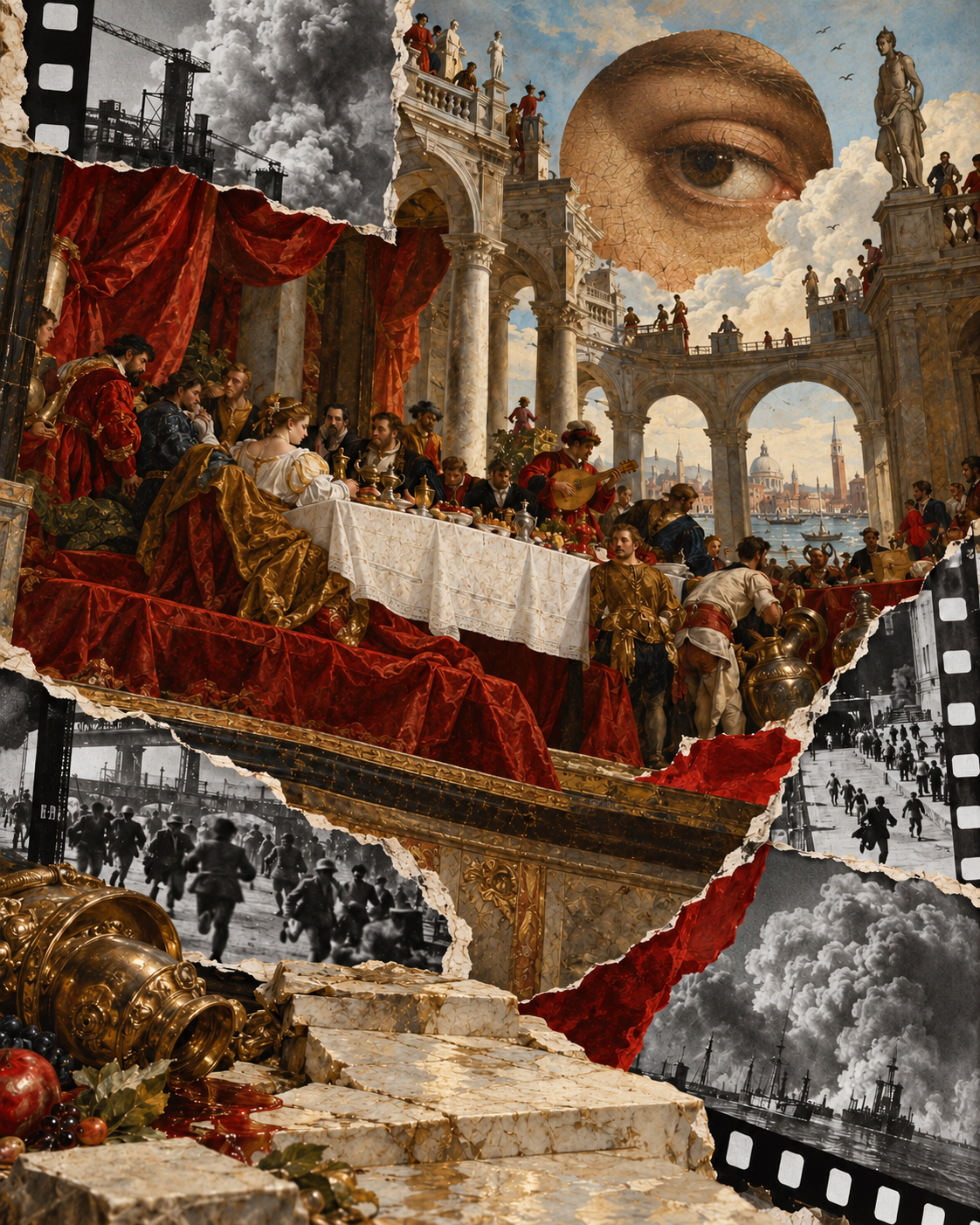 Renaissance Banquet Beyond the Frame